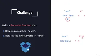 Challenge on Recursion - Counting Digits in a Number using Recursion in C Lecture Part 1