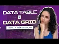 Diferenca entre o Data Table e o Data Grid Material Ui