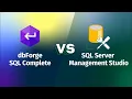 Comparison of SQL Code Completion Tools dbForge SQL Complete Free Edition vs SSMS