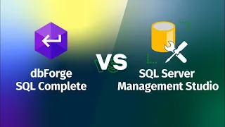 Comparison of SQL Code Completion Tools dbForge SQL Complete Free Edition vs SSMS