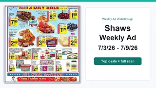 Shaws Weekly Ad 26 - 26 Best Deals