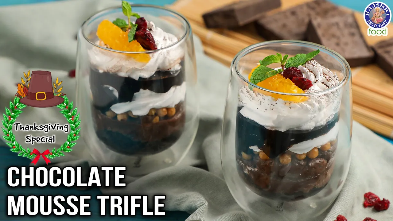 Chocolate Mousse Trifle   Easy Homemade Dessert Chocolate Mousse Trifle Recipe  Chef Ruchi Bharani