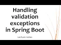 Exception Handling in Spring Boot