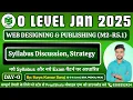 Day-0 Syllabus and Strategy Discussion Web Designing M2-R5 1 For O Level PreptShala