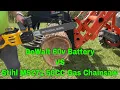 DeWalt 60V 20 Inch Battery Chainsaw Vs Stihl Farm Boss MS271 50cc Gas Chainsaw