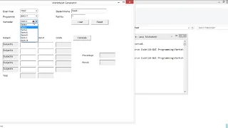 Marksheet Using Java Need Code Comment Below