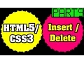 HTML5 and CSS3 Tutorials for Newbie Part 9 - HTML5 Insert and Delete with S