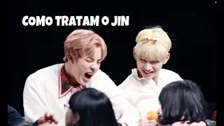 COMO BTS TRATA O MAIS VELHO: JIN
