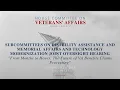 Disability Assistance and Memorial Affairs Technology Modernization Joint Oversight Hearing