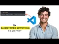 How to Fix Cannot Open Output File Permission Denied in VS Code 2025 Fast Easy Guide