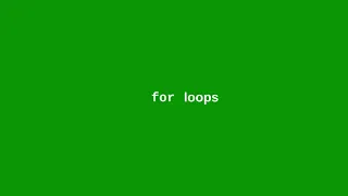 Chapter 5 The for loop