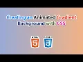 Creating an Animated Gradient Background with CSS ASMR Coding Tutorial