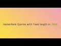 Queries with Fixed length Hackerrank in Java