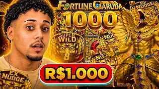 COLOQUEI R$1.000 NO FORTUNE GARUDA 1000 PRA PEGAR O SUPER WILD E DESSA VEZ DEU BOM???
