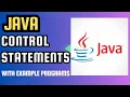 Java Control Statements with example programs Java tutorial