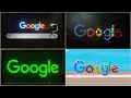 Google Logo Intro Compilation - light effects and cartoon characters