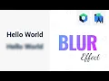 Apply a Blur Effect on any Composable Function in Android Studio - Android 12
