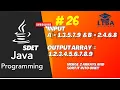 SDET Java Program 26 Merge 2 Arrays into one and sorted after the merging as Java Program in Hindi