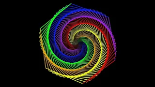 CircuitPython turtle rainbow benzene