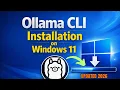 Ollama CLI Installation on Windows 11 Step by Step Guide 2026