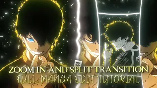 Manga Advanced Zoom Split Transition Full CapCut Edit Tutorial