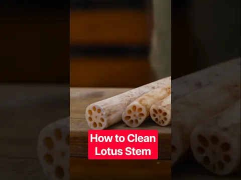 Clean & cut कमल ककड़ी (lotus stem) like this.. #cookingtips #ranveerbrar #kamalkakdi #nadrusabji