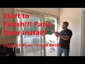 Start to Finish Sliding Glass Door Install