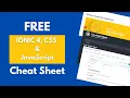 Ionic Cheat Sheet Modern JavaScript Cheat Sheet CSS Cheat Sheet Cheat Sheet for Developers