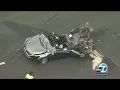DASHCAM 1 killed 3 hurt in chain-reaction crash on 15 Freeway I ABC7