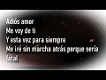Adiós Amor - Oye Mujer KARAOKE PISTA GRATIS (Low Key) Medio tono abajo