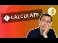 Solving errors in CALCULATE filter arguments
