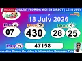 Tiraj Florida En Direct Midi 18 Juillet 2026