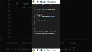 Render HTML Templates With Flask Python Tutorial