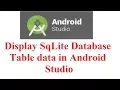 Display SqLite database table values using Android Studio 2 3 3 Android Device Monitor