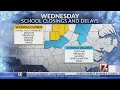 Closings and delays - Wednesday Dec 12