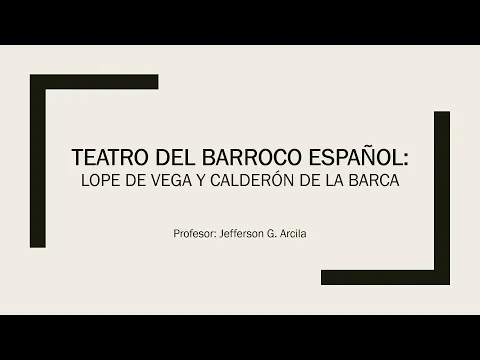 Download MP3 Teatro Barroco del Siglo de Oro (Clase Virtual de Literatura Española)