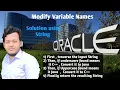 Oracle Coding Questions Modify Variable Names Optimized Solution