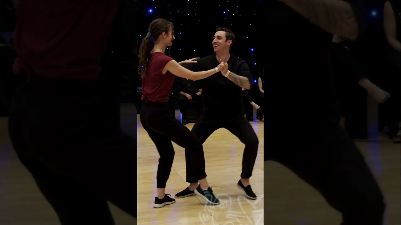Groovy Part 2 with Chris 😊 #improv #westcoastswing