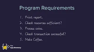 Walkthrough and Solution for the OOP Coffee Machine The Complete Python Pro Bootcamp for 2022