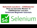 CSS Selector locator in Selenium How to Find CSSSelector locator in Selenium with Examples