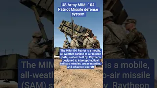 The MIM-104 Patriot is a mobile all-weather surface-to-air missile SAM