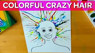 How To Paint Colorful Crazy Hair! | Creativity Tips