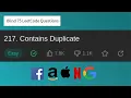 Array Contains Duplicate JAVA LeetCode 217 Blind 75 LeetCode Questions