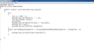 193 Parent Child not allowed in Multi Catch Java 1 7 Hindi
