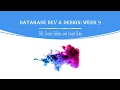 Database Development and Design Week 6 - SQL Create tables and Insert Data