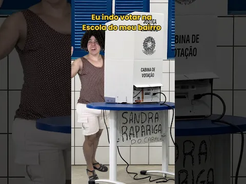 Eu indo votar na escola do meu bairro kkkk #eleições2026