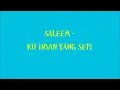 Download Lagu Ku Insan Yang Sepi-Saleem