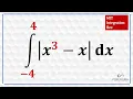 Absolute value integral