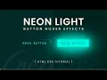 Neon Light Button Animation Effects on Hover CSS Snake Border