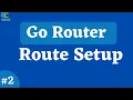 Go Router Route Setup Flutter Go Router Tutorial